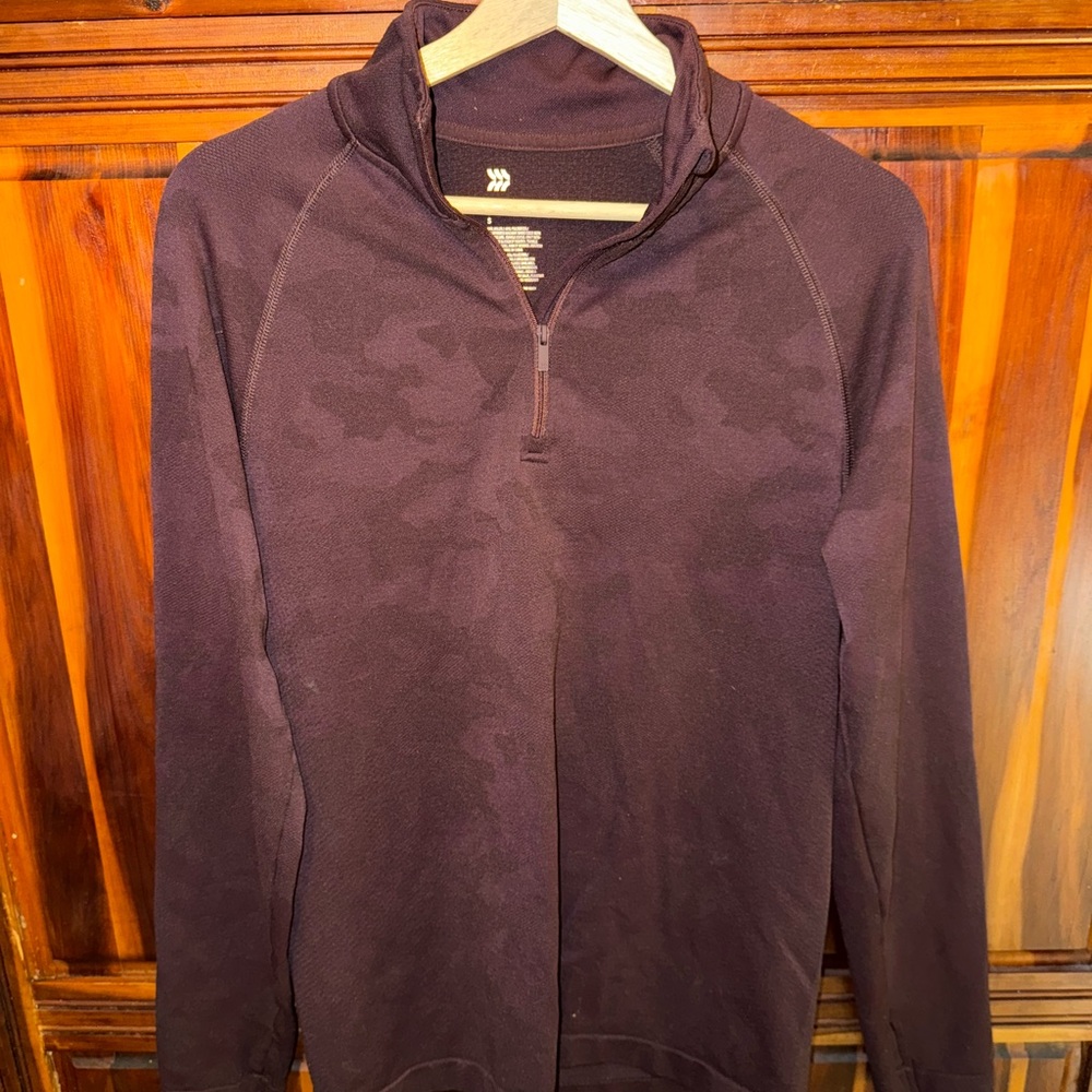 All in Motion Men’s Deep Burgundy Performance Quarter-Zip (Size S)